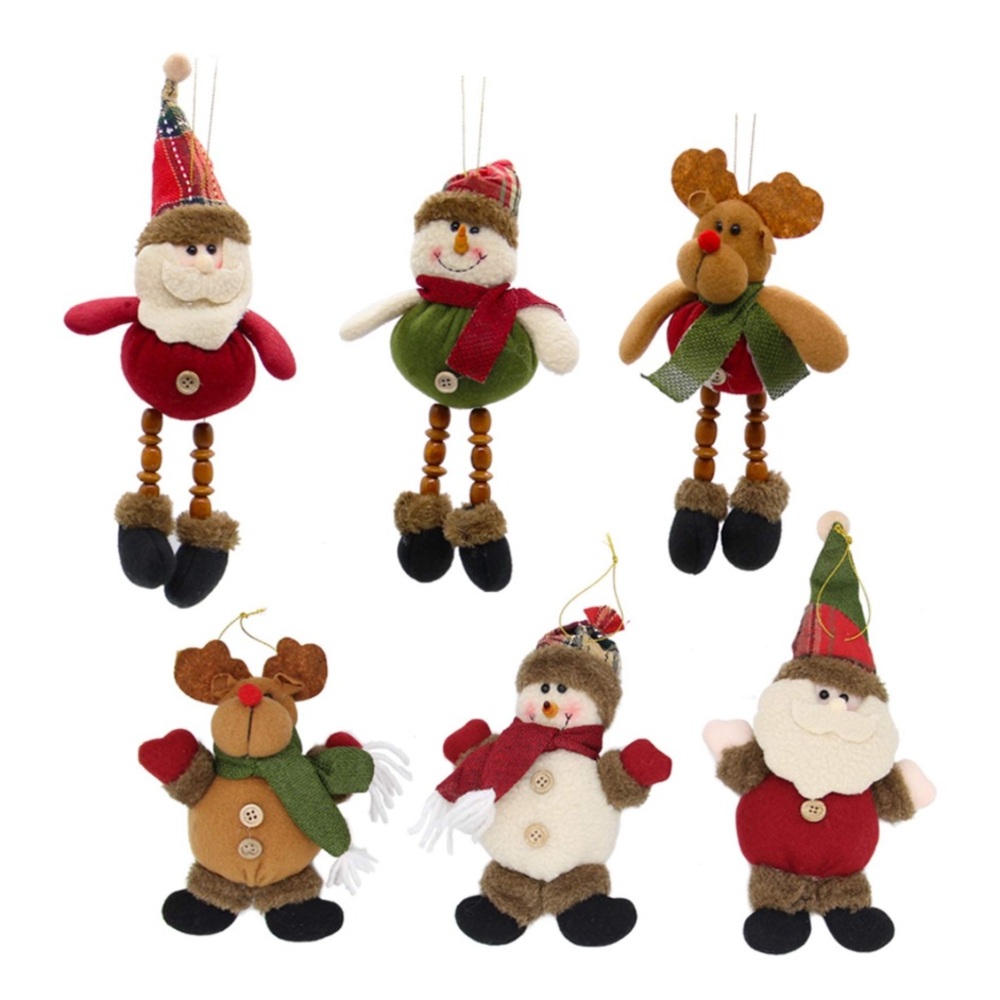 Festive Christmas Ornaments Set 6pc